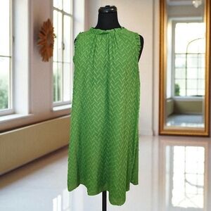 Tommy Hilfiger Women's Sleeveless Trapeze Chiffon Dress Sz 12